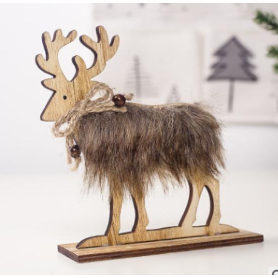 Cartoon LED Licht Schneehaus Holzornament Weihnachtsbaumdeko DIY Hängeanhänger Weihnachten Neujahrsparty Zuhause Navidad Deko