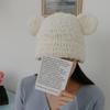 Women's Poggle Hat Cute Bear Beanie