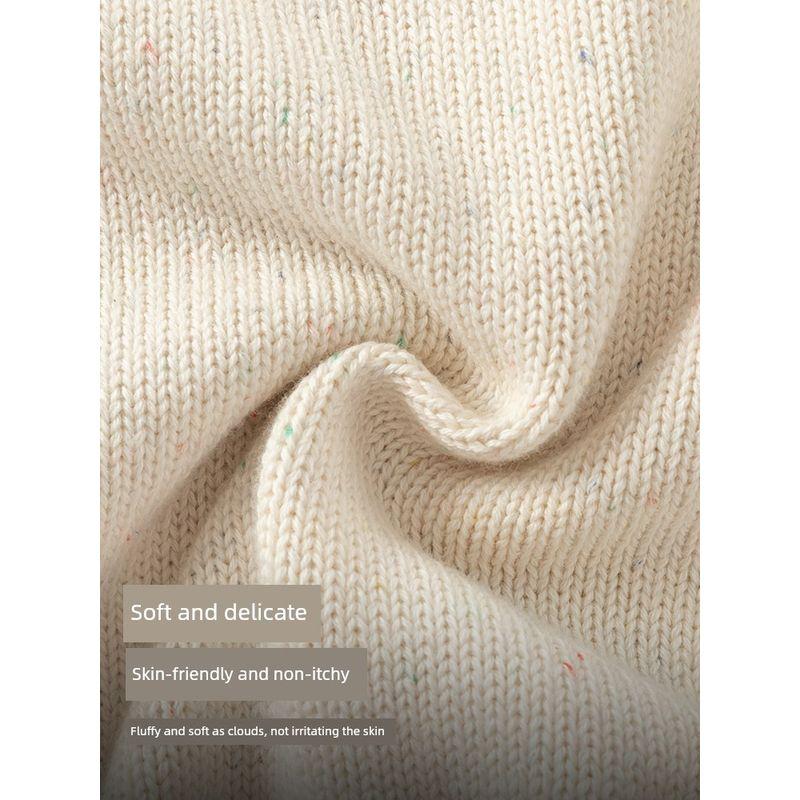 David Bella Warm New Winter Clothing Girls' Sweater Baby Half Turtleneck Knitwear Kidsren's Fleece Pullover Top