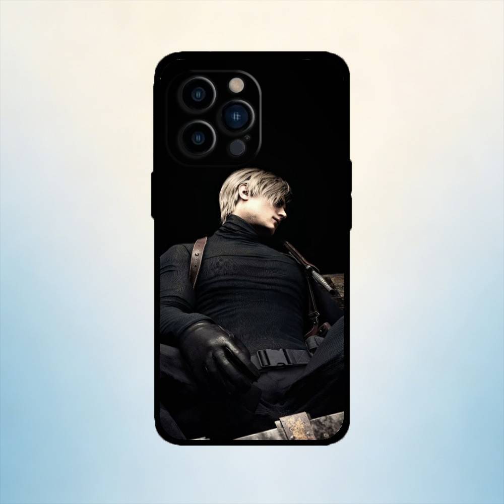

AAA Hot Game Cool Man Leon Scott Kennedy Phone Case For iPhone 17,16,15,14,13,12,11 Plus,Pro Max,XS,Soft Silicone Black Cover iPhone15