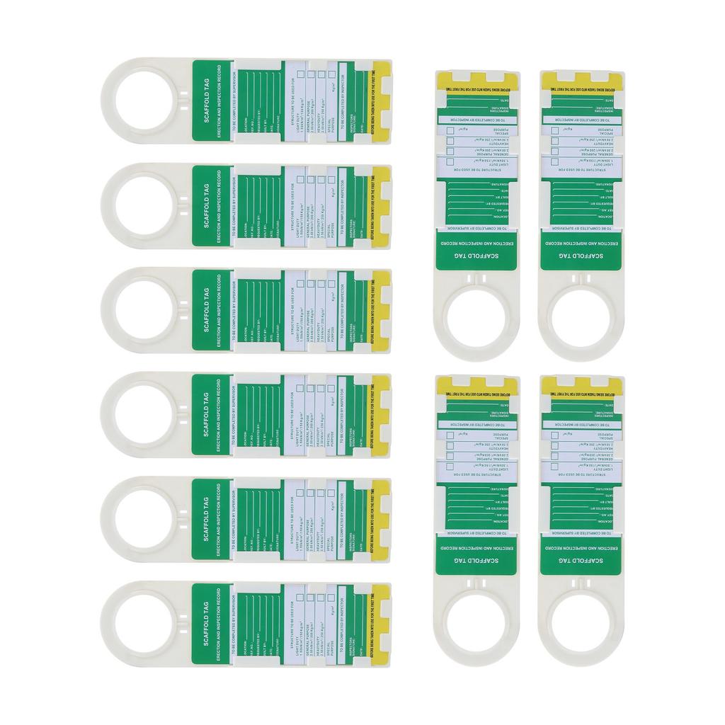 10PCS Scaffold Tag Locking Caution Maintenance Sign for Electric Chemical Industrial Security