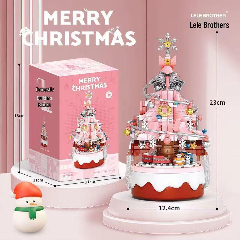 LEGO-Compatible Christmas Building Blocks: Santa Claus, Snowman, and Christmas Tree Figurines for Kids