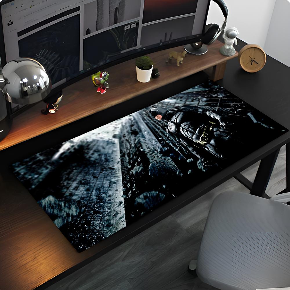 B-Batman A-Arkham Knight Mouse Pad Anime game mause pads cs lol XXL Home HD Computer Desk Mats Carpet Gamer Office Laptop Soft