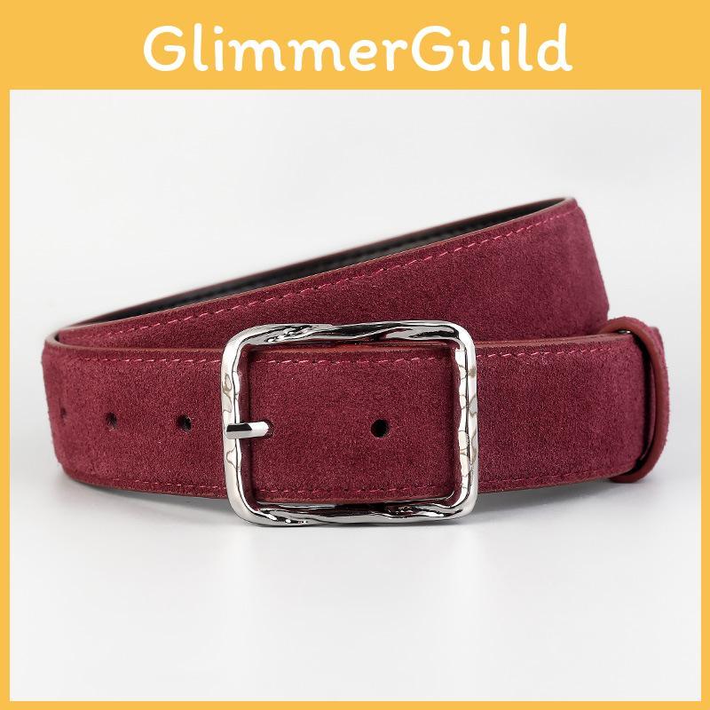 Minimalist Leather Waist Belt For Women With Zinc Alloy Buckle For Business And Casual Style