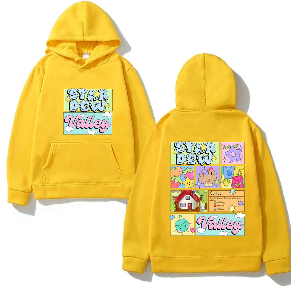 Stardew Valley GAME HOODIE New Style Casual High Quality Harajuku Sweatshirt with Hooded Fleece for Autumn/Winter Comfortable Hoody