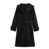 Women's European American Hooded Coat - Autumn/Winter Casual Fashion