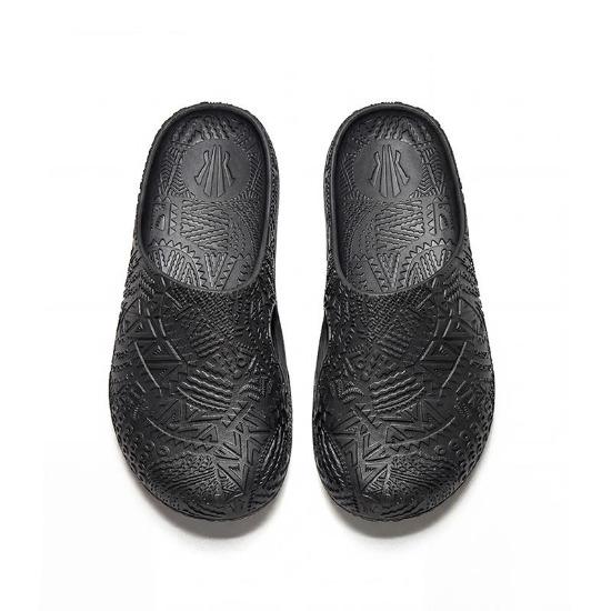Anta Hela Slide Fashion Comfortable Trendy Versatile Lightweight Basketball Slides Men Slides Basic-Black 112621811-2