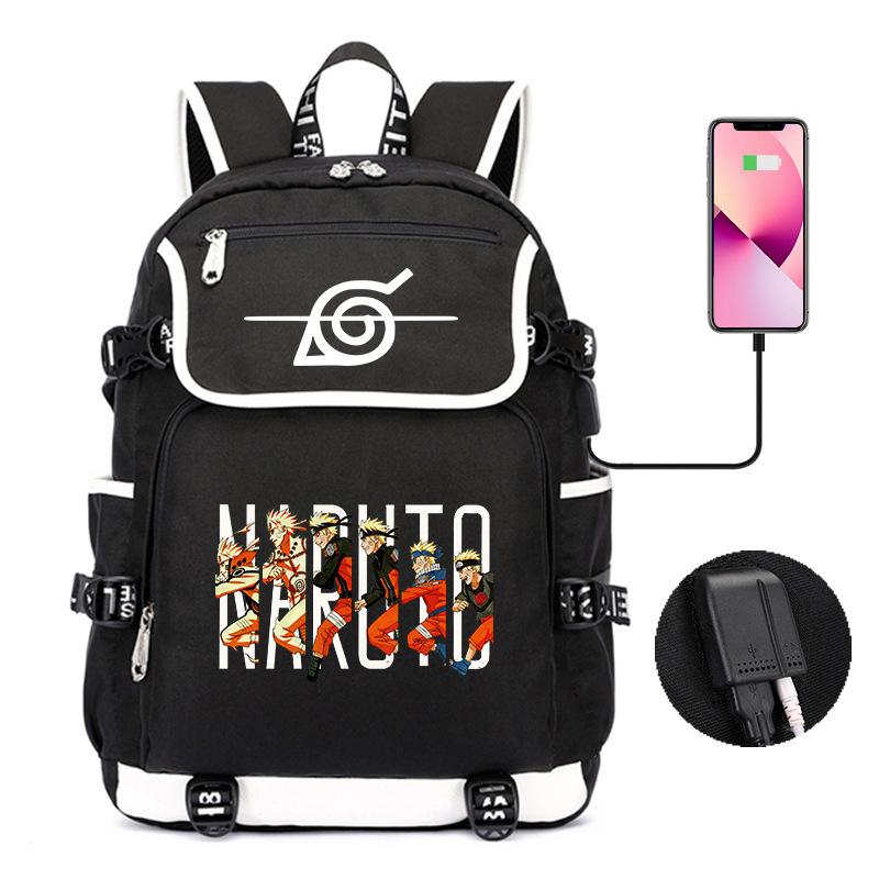 Backpack Day Manga Cartoon Printing Student School Bag Business Large Capacity Usb Computer Bag