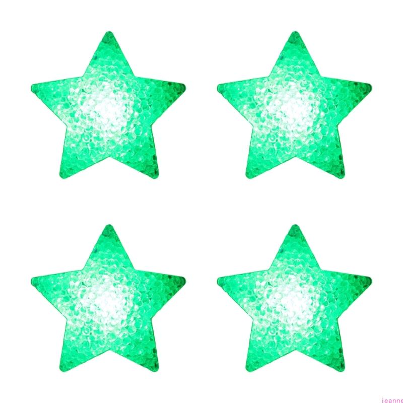 Pack Of 4 Handheld Star Lights For Dance Performances Stage Property Party Decorations Bright LED Glowing Effect