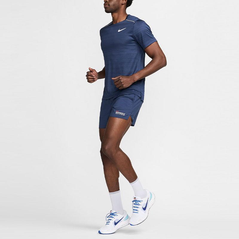 Nike Dry 5-Inch Lined Running Shorts Men Shorts Navy-Blue HF4562-410