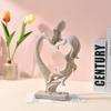 Nordic Light Luxury Couple Statue - Resin Ornament for Living Room or Bedroom Decor