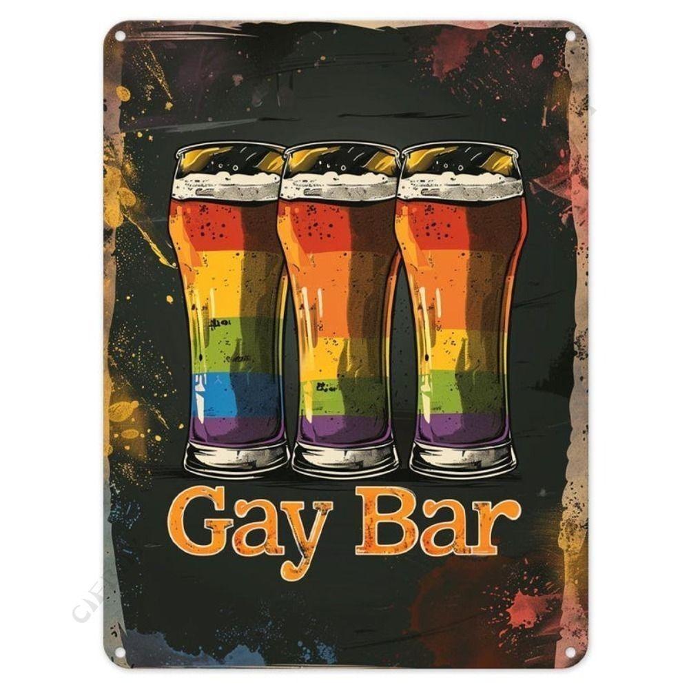 Beer poster on the wall, metal plaque 20x30cm