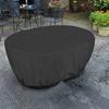 Cleaning Patio Furniture Cover Pool Tank Ice Bath Cover Secure Drawstring Feature Black Pool Cover Multiple Size Options