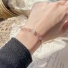 Qiaoen Exquisite Strawberry Crystal Bracelet for Women - Luxury Niche Design Beaded Jewelry, Perfect Bestie Gift
