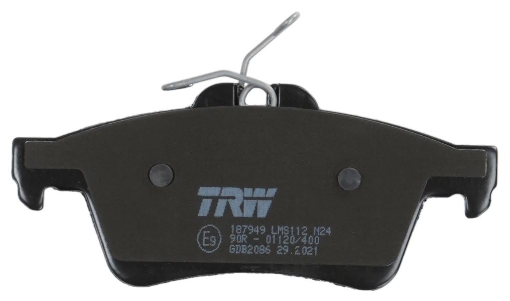 Trw Gdb2086 Trw Brake Pads Rear Without Sensor