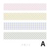4 Rollen Frisches Farbverlauf Gitter Washi Tape für Klebende Schulsachen Tagebuch Journal DIY Planer Scrapbooking