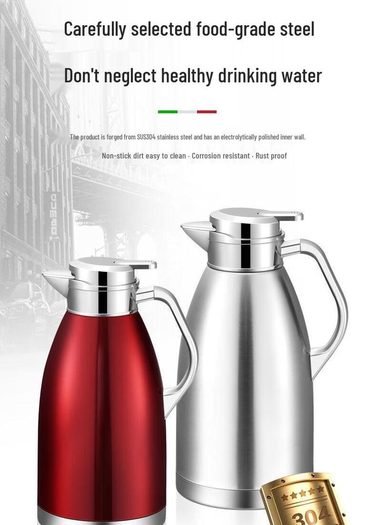 Large Capacity 304 Stainless Steel Thermos Flask for Home, Restaurant, Hotel, or Tea House