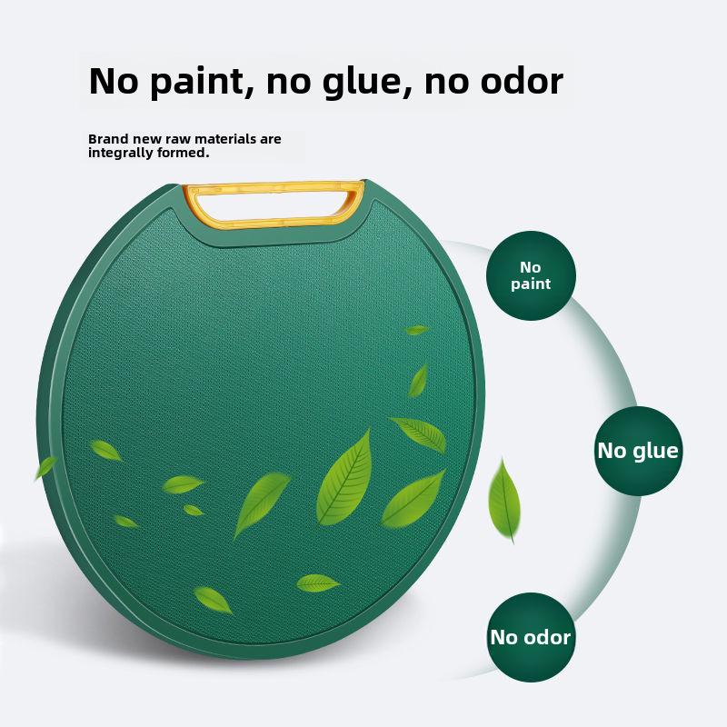 Durable, Mold-Resistant PE Stand-Up Cutting Board - Food-Safe, Compression-Resistant, Round Plastic Chopping Panel