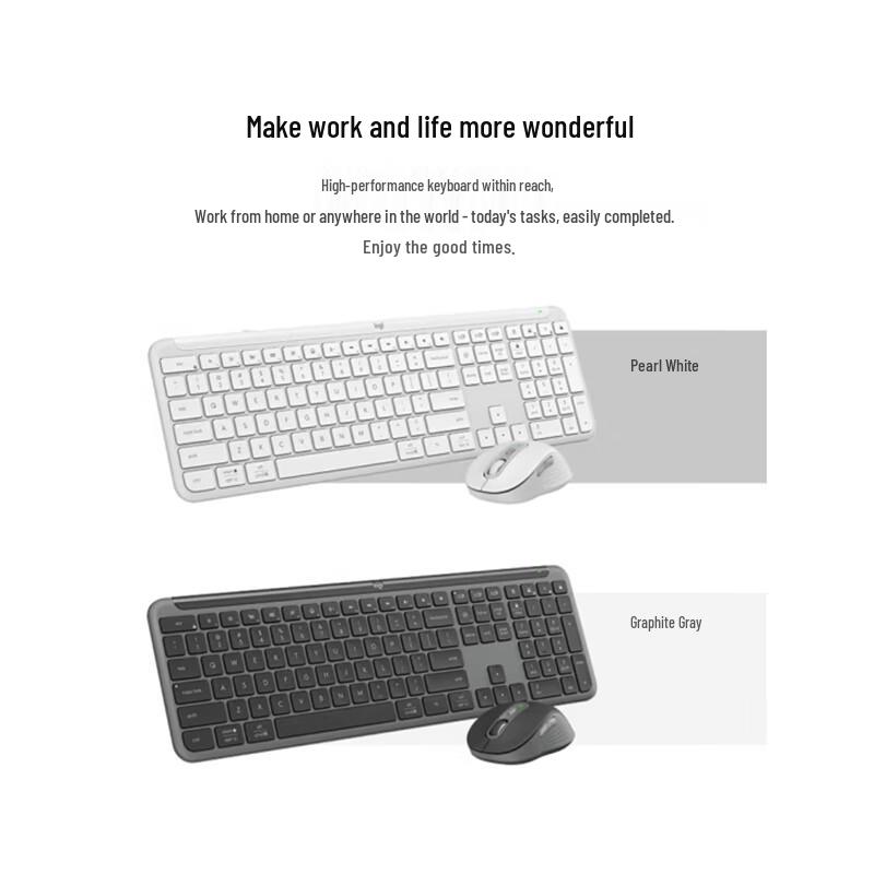 Logitech Signature Slim Combo MK950 Wireless Keyboard and Mouse Set