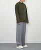 RAW TO RAW Mrn007 Fine Cotton Half Neck Pullover (Fiddle Leaf)