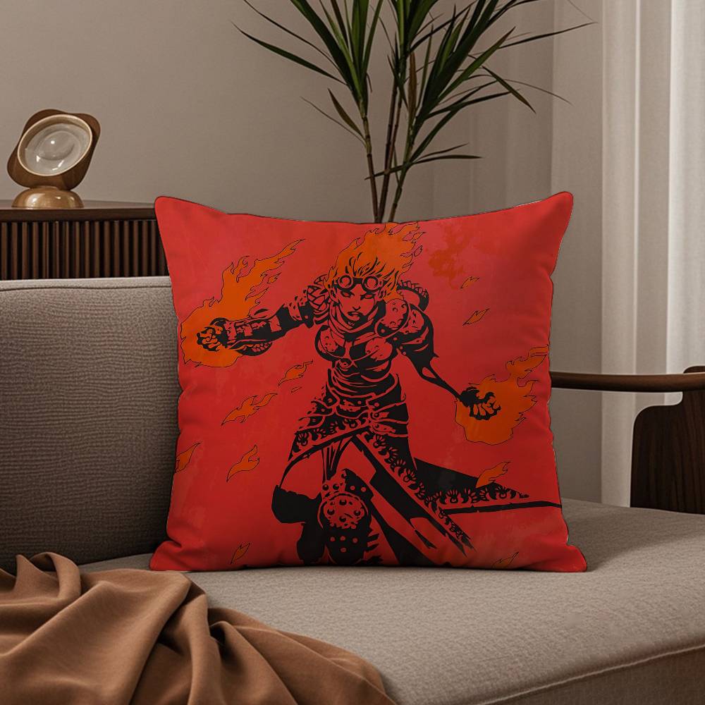 Games M-Magic The Gathering Pillow Case Pattern Printing Pillowcase Living Room Sofa Cushion Cover Bedroom Room Decor