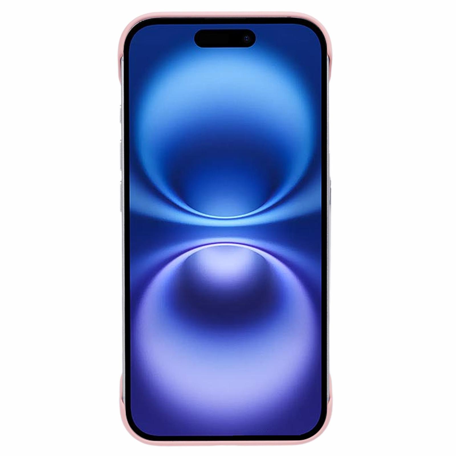 

For iPhone 16 Case Hard PC Skin-Touch Phone Cover Frameless Breathable Cooling Midnight Green