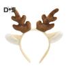 Bentiță de Crăciun de pluș, urechi de coarne de ren, accesoriu universal pentru păr de Crăciun pentru adulți, copii, costum festiv