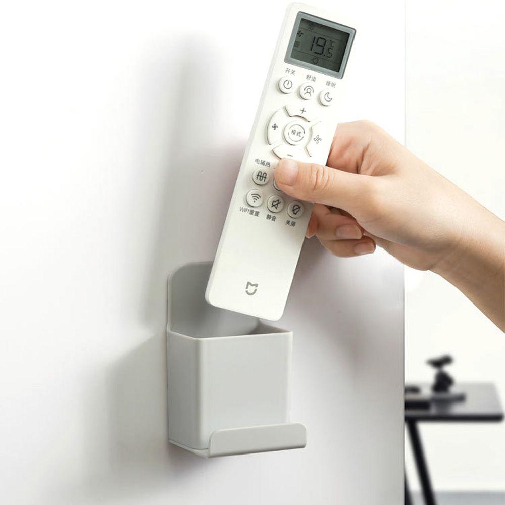 Hanging Bracket Organizer Case Shelf Storage Box Remote Control Holder Container Phone Plug Stand