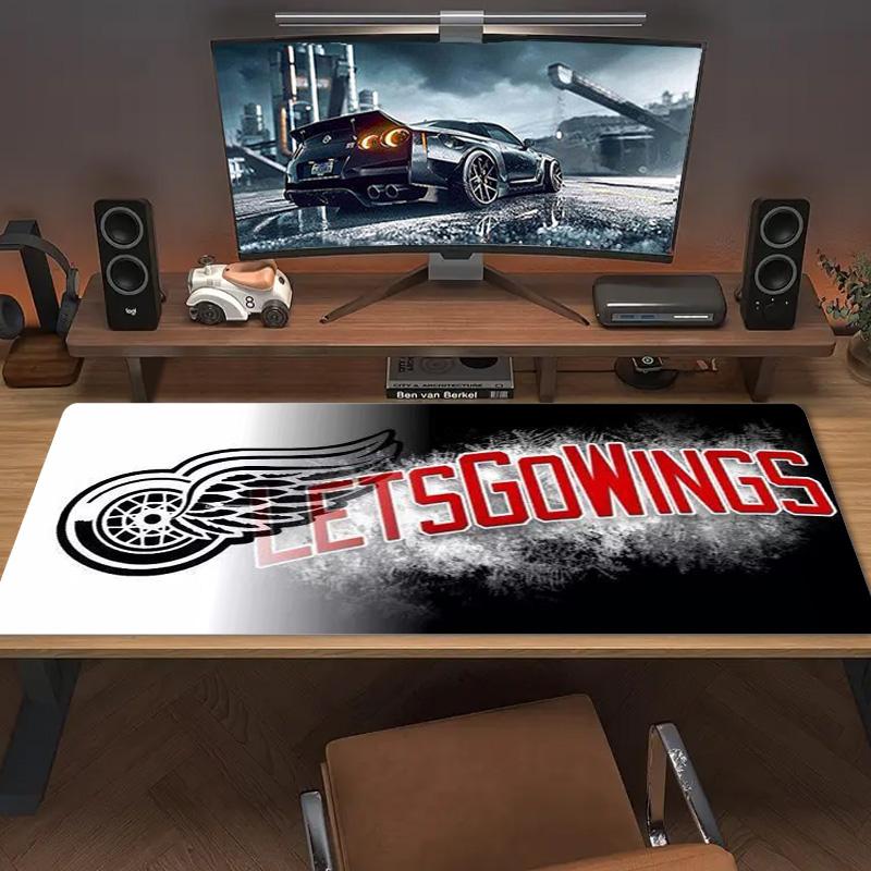 Detroit Red Wings Color Mouse Pad Large Gaming Table Cushion Non-slip Laptop Tablet Big Mousepad XXL Mat Mini PC Playmat With Lock Edge
