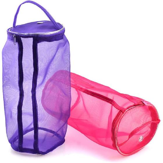 Ciieeo Large Purple Knitting Yarn Storage Bag Lightweight Tote Organizer for Yarn and Accessories for Home and Travel Natural Material No Chemical