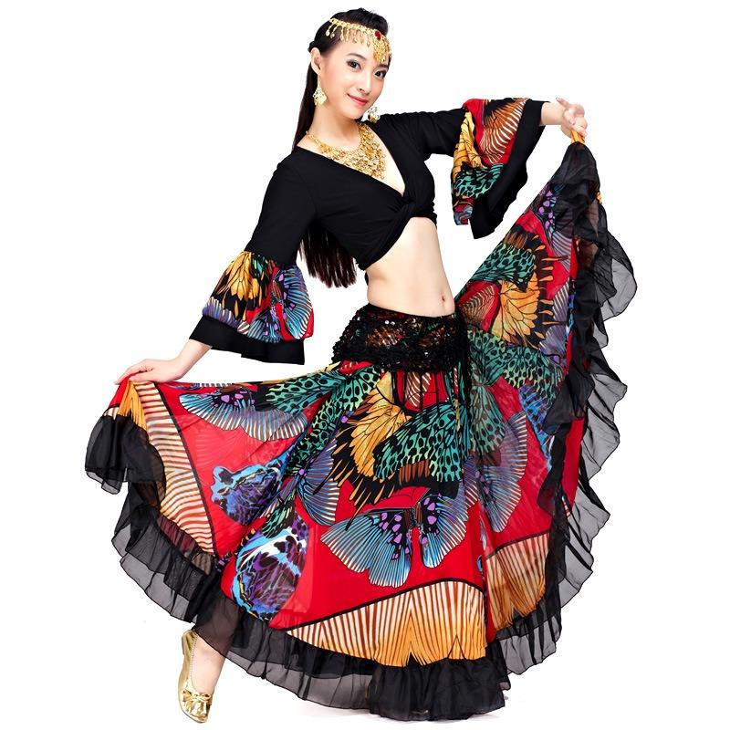Oriental Dance Swinging Skirt Flower Skirt Set Belly Dance Skirt Swinging Dance Skirt Belly Dance Skirt Set