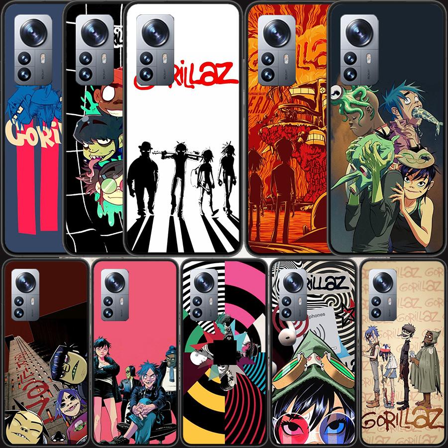 Gorillaz Anime Phone Case For Xiaomi Poco F7 Mi 14 Ultra 15 13 12 Pro 11T 10T 12T Pro 12X 11i 11 10 Lite 5G 9 8 Cover Capa Coque