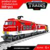 Set Treno Città Treno a Vapore Proiettile Veicolo Merci Stazione Ferroviaria Modello Blocchi da Costruzione Mattoni Binari Rotaia Senza Motore Kit Carrozza Giocattolo per Bambini