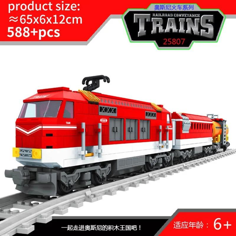 Set Treno Città Treno a Vapore Proiettile Veicolo Merci Stazione Ferroviaria Modello Blocchi da Costruzione Mattoni Binari Rotaia Senza Motore Kit Carrozza Giocattolo per Bambini