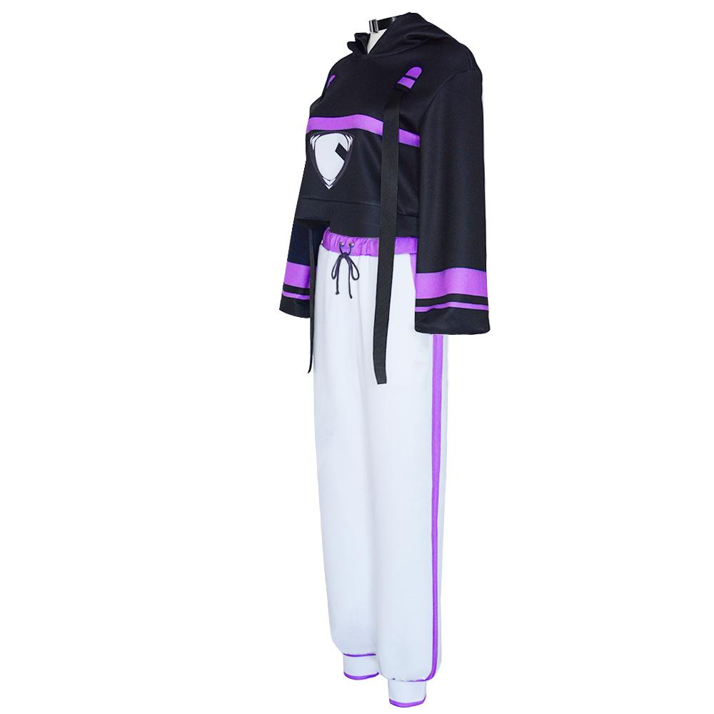Nekomata Okayu Cosplay Costume Include Fur Tail Costume Halloween Cosplay Costume