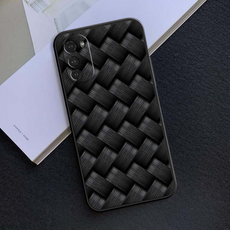Black carved woven texture For Motorola G85 Edge 50 G24 G35 G14 G04 40 G72 G34 G G54 G13 G32 5G Black Phone Case
