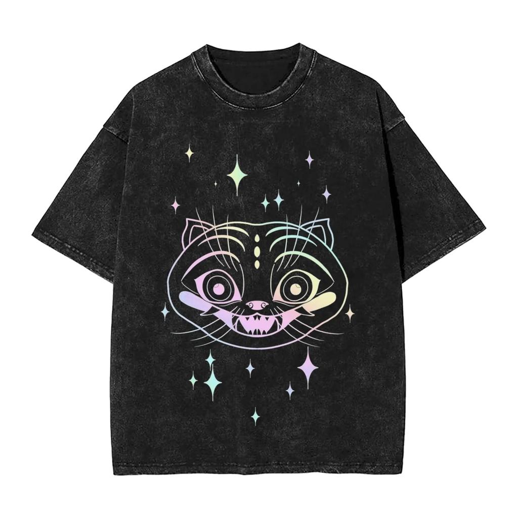Huntrix Kpop Demon Hunters Mira Rumi  Zoey T Shirt Summer Washed T-Shirts Casual Hippie Tee Shirt for Men Print Top Tees 2025