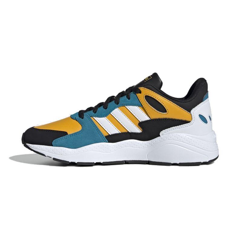 Adidas Neo Crazychaos Trendy Suede Slip-Resistant Lightweight Low-Top Running Shoes Unisex Sneaker Black Blue EF1059
