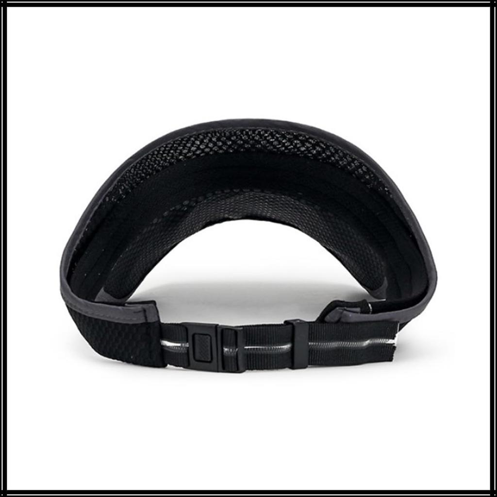 Plain Visor Mesh Cap Hat for Outdoor Fishing Golf Women Men CA791 [White Fang] (Blue)