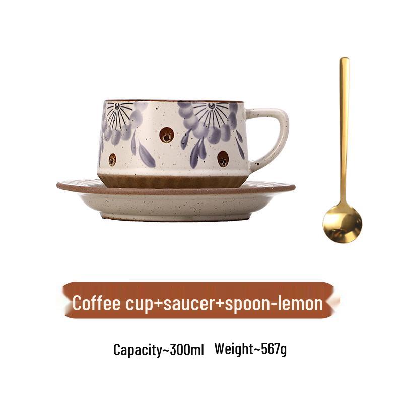 Tiberland Arabesque Ceramic Coffee Cup Set
