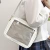 1Pcs High School Girls Uniform Jk Crossbody Shoulder Bag Handbags Japanese Harajuku Ita Bag For Women Pu Transparent Itabag