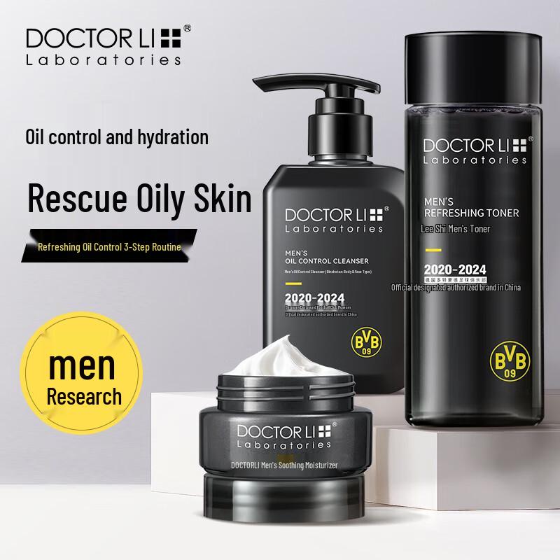 Dr. Li Men's Oil Control Hydrating 3-Piece Skincare Set