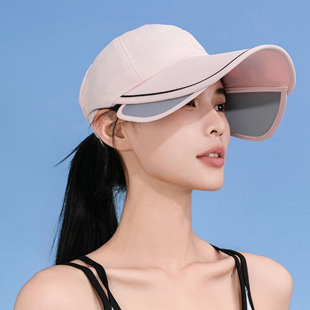 Quick Dry Retractable Sun Hat UV Protection Sunscreen Hat Shade Cap Sunscreen Baseball Hat  Women