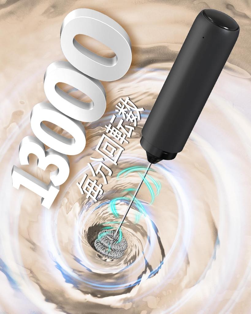 CIRCLE JOY Rechargeable Milk Electric Milk Frother with Dual Mixing for Hot Black Frother, Cover, Head, Compact, Ultra-lightweight, Coffee,