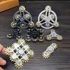 New Premium Mechanical Gear Linkage Metal Fidget Spinner Copper Edc Anti Stress Sensory Finger Gyro Toys For Adults Gifts