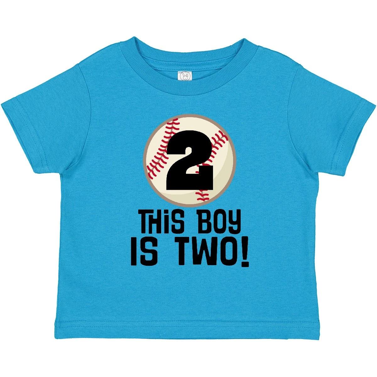 

Inktastic 2nd Birthday Baseball Party Boys Toddler kids boys T-Shirt Im Ball Clothing Kid 150