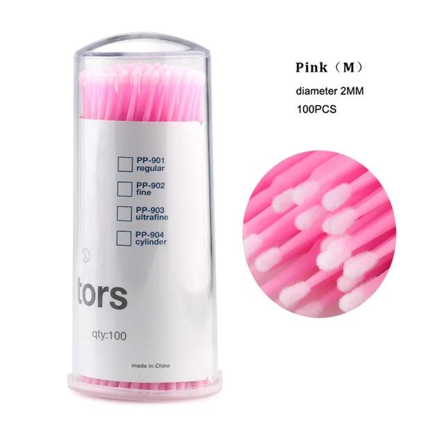 

CNKESS 100Pcs Durable Micro Disposable micro brush Individual Lash Removing Tools Swab Micro brushes Eyelash Extension Tools