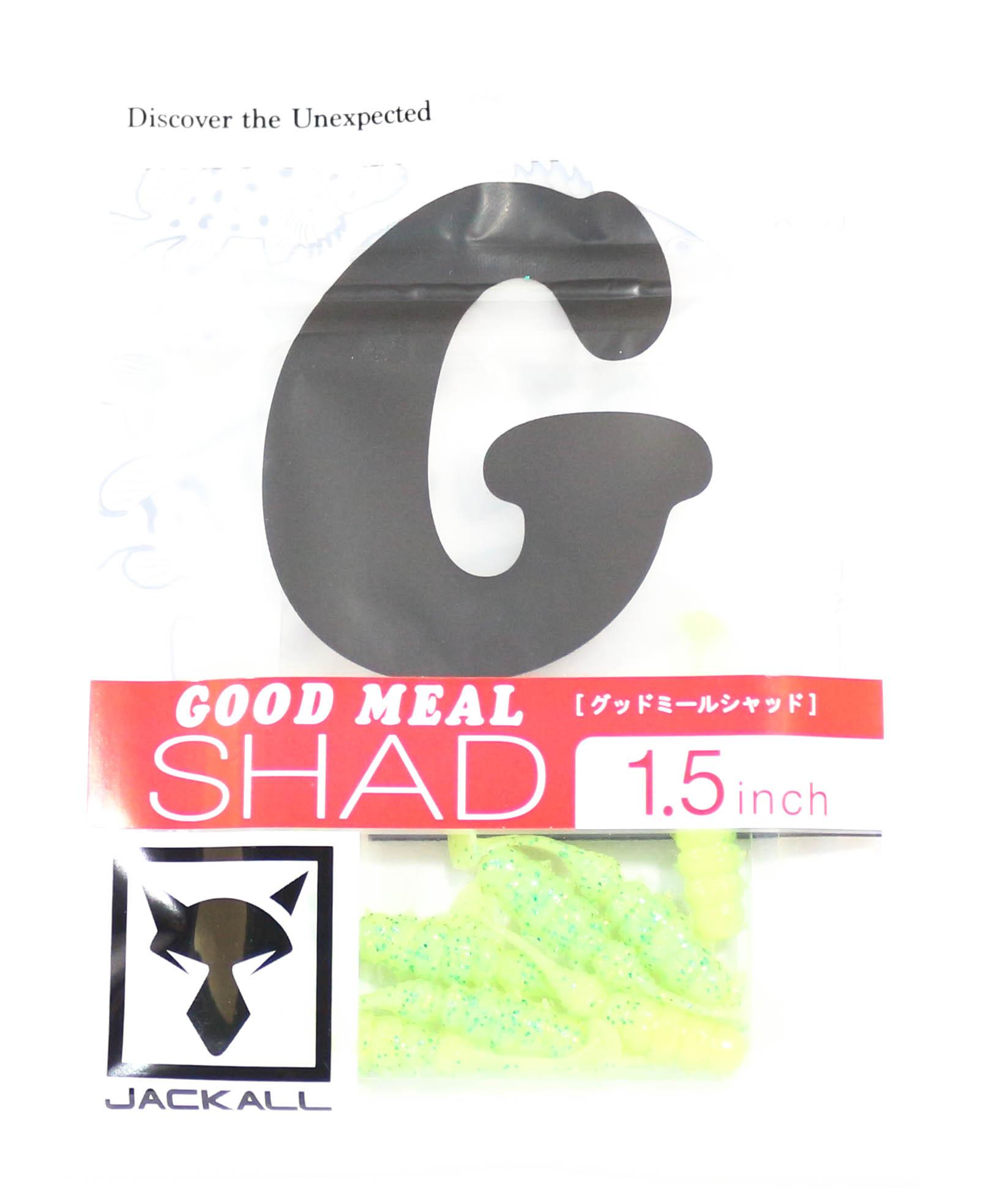 

Jackall Soft Lure Good Meal Shad 1,5 дюйма Таблица свечения горячего лайма (0671)
