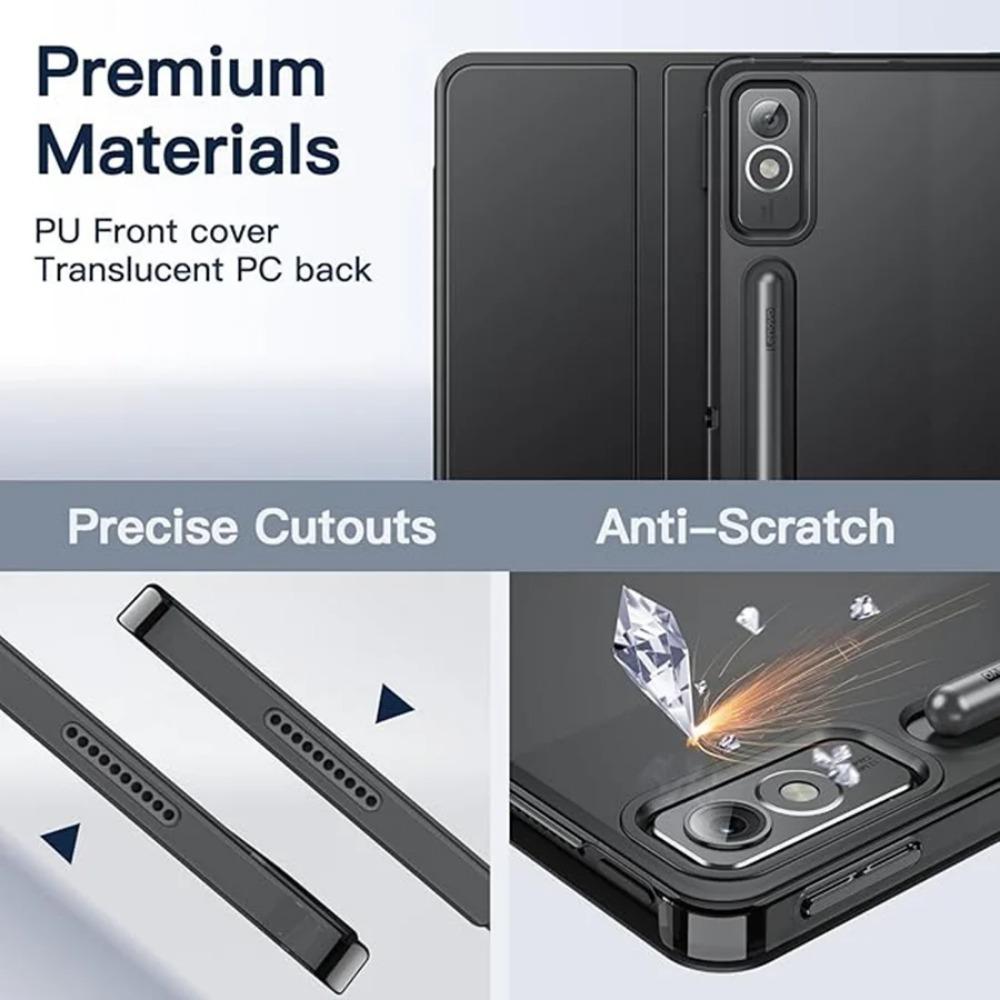 For Lenovo Tab P12 12.7 Inch TB-375FC Case Auto Wake Stand Tablet Cover Xiaoxin Pad Pro 12.7 TB-371FC Magnetic Smart Cases Capa