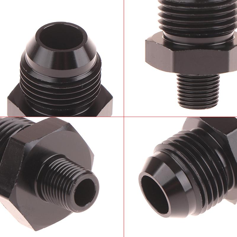 Hliníkový rovný An6 An8 s 1/8" NPT gauge portem, adaptér s vnějším závitem a rozšířenou spojkou, tvarovka An